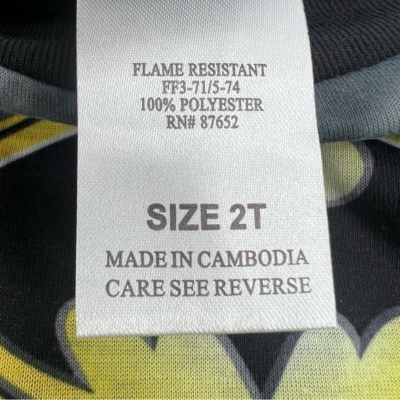 NWT DC Comics Batman Costume Pajama Set Size 2T Little Kids - Picture 5 of 12